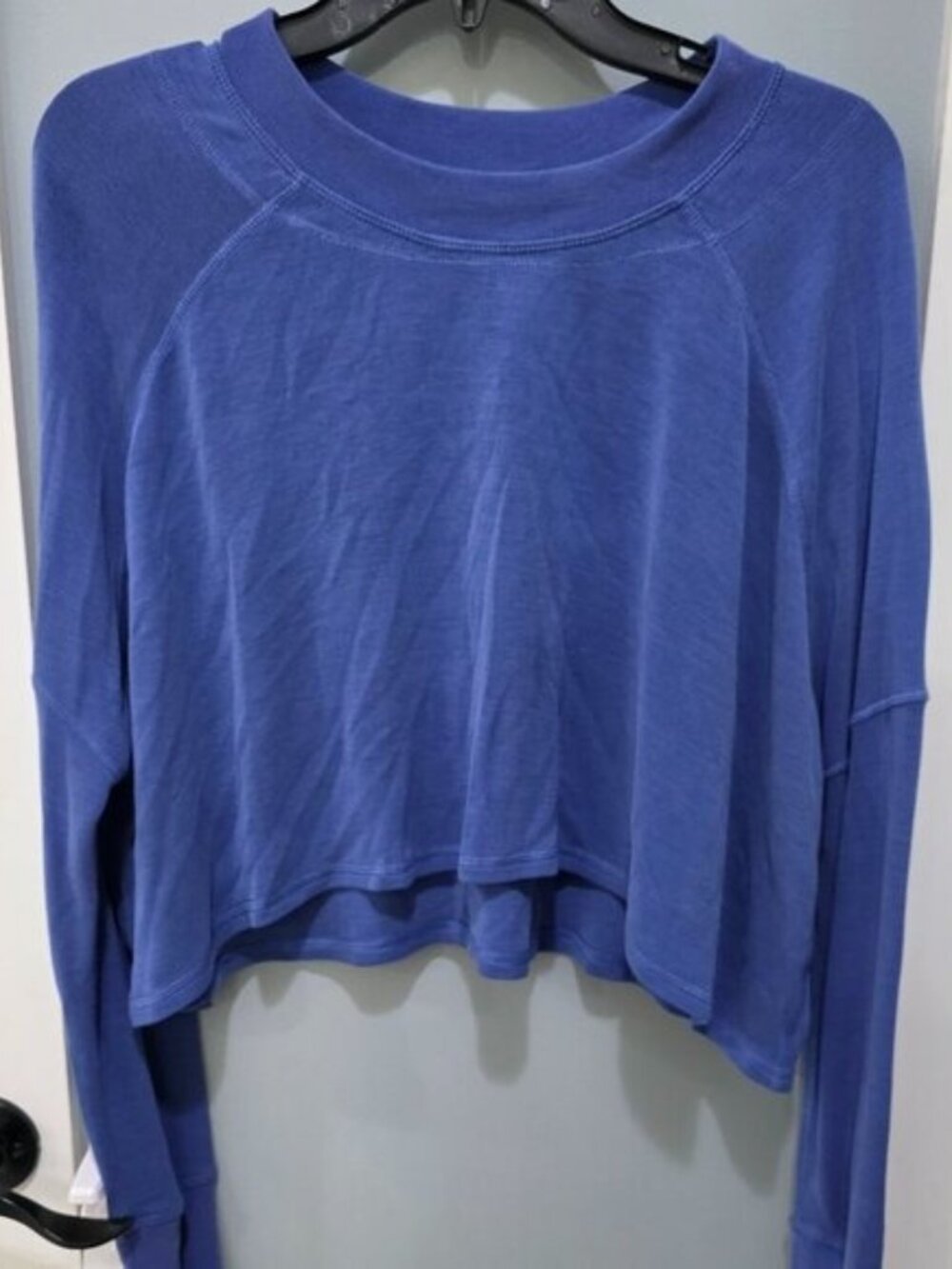 FP Movement by Free People Long Sleeve Crop Top Blue – Size S